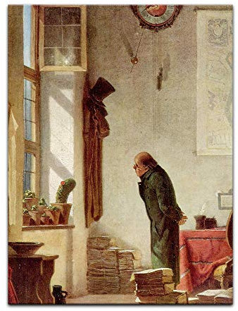 Kunstdruck Poster - Carl Spitzweg Der Kaktusliebhaber 20x30 cm ca. A4 - Alte Meister Bild ohne Rahmen