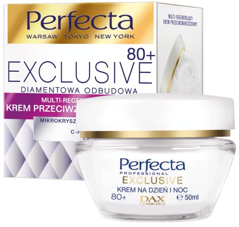 Dax Perfecta Exclusive 80 + Krem przeciwzmarszczkowy multi regenerujÄcy na dzieĹ i noc 50 ml
