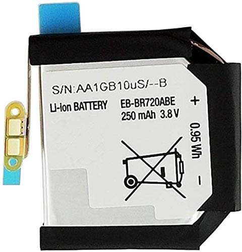 Backupower Ersatz Akku Batterie Kompatibel mit Samsung Galaxy S2 Gear, R720X, R732 Gear S2 R720 SM-R720, Gear S2 Classic SM-R732 EB-BR720ABE GH43-04532A AA11GA21uS/-B 3.8V 250mAh