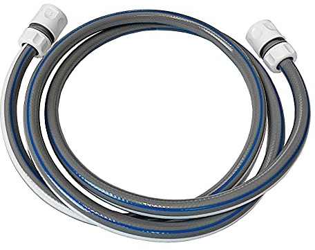 Garden Hose with 2 Connectors - Pipe Extension to Connect Hose Reel to Your Tap (1m)