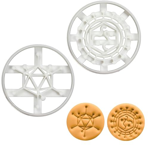 2er Set Virus Ausstechformen (Formen: Adenovirus & Retrovirus), 2 Teile, Bakerlogy
