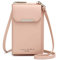 REETEE Sac Téléphone Portable Femmes Portefeuille en Cuir Petit Sac Bandoulière Femme Pochette Telephone Portable, Sac à Main Porte Feuille avec Porte Carte et Bandoulière Amovible(Rose)