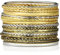 Yaomiao 16 Stück Piraten Armreifen Azteken Armreif Wahrsagerin Armbänder für Frauen Gemischtes Metall Piratenschmuck Indianerschmuck Zubehör für Damen(Silber, Gold, Bronze)