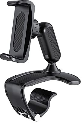 ComPDCVD Soporte Móvil para Coche Soporte para Teléfono Salpicadero de Coche Soporte de Teléfono Giratorio de 360 Grados Adecuado para Teléfonos Inteligentes de 4-7 Pulgadas - Negro
