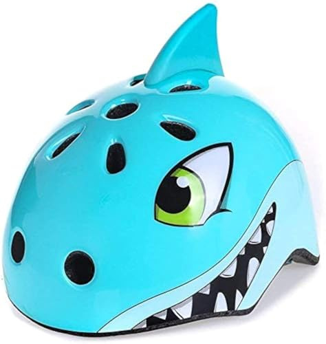 Youth Kids Bike Helmet, Adjustable and Multi-Sport for Child Boys and Girls, 2 Sizes for Kids Age 8-10-12-14 (Blue Shark, Medium)