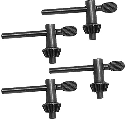 4 Stück Bohrfutterschlüssel, präzise Bohrmaschinen-Schlüssel, Ersatz für Zuhause, Garage, Bau und Büro (5–20 mm)