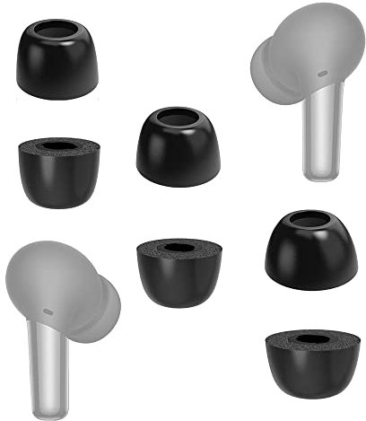 TENNMAK Cuscinetti di ricambio in memory foam per auricolari OnePlus Buds Pro/Pro 2/OnePlus Buds 3/OnePlus Buds Pro 3 (suggerimenti)