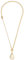 Leonardo Jewels Larissa Halskette Set, Glasperlen-Armband inkl. Anker-Kette aus Edelstahl, gold, Clip&Mix, Tropfenanhänger, 65 cm 3 teilig, 022878