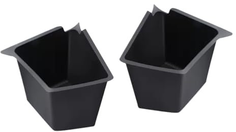 ZiszOr Car Storage Box Fit For Tesla Model Y Trunk Side Storage Bins 5-Seater Rear Trunk Organizer Side Storage Boxs (Color : 2pc without lid)