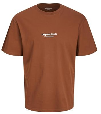 JACK&JONES Herren JORVESTERBRO Tee SS Crew Neck NOOS T-Shirt, Brandy BrownL