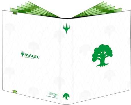 Ultra PRO - Mana 8 9-Pocket PRO-Binder - Forest for Magic: The Gathering, Holds & Protects 360 Standard Sized Cards, Collector's Edition Durable Trading Premium Leatherette Secure Pocket Binder