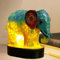 Fyeme Elefantentischlampe gefärbte Harztisch Leuchte Retro kreative Löwentisch Lampe farbenfroh tischlampe(Elefant)