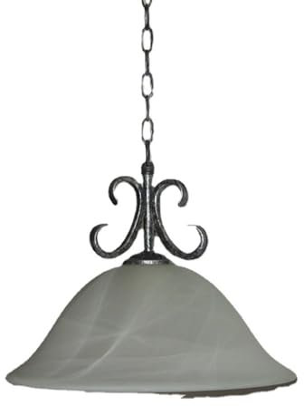 Iluminación colgante con pantalla de vidrio, lámpara colgante industrial, luz de suspensión rústica americana for isla de cocina, comedor, dormitorio, Hollway