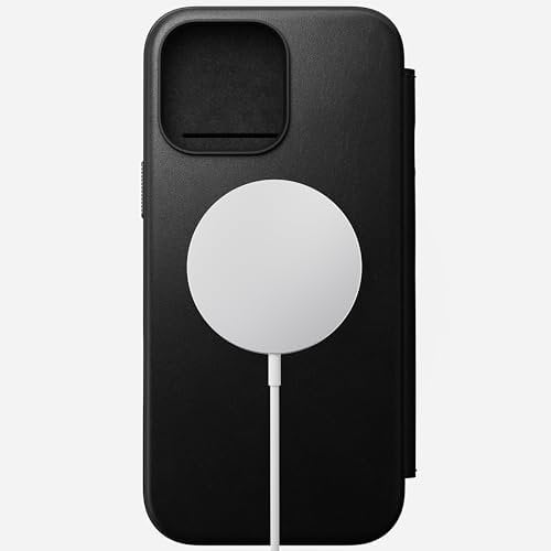 NOMAD - Modern Leather Folio - iPhone 16 Pro Max | Black Leather