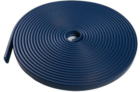 Quest Hochwertiger PVC-Handlauf für Treppen und Geländer 40x8mm – Dunkelblau, 25m