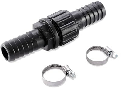 esotec Schlauchverbinder-Set 19 mm 3/4 | inklusive Schlauchschellen Steckverbinder Schlauch-Fitting Schlauchanschluss Gartenschlauch-Zubehör Schlauchtüllen | KUNSTSTOFF 141201