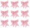 Sprinlot Schleifen Weihnachtsbaum Rosa, 9pcs Schleife Weihnachten, Geschenkschleifen Weihnachten, Christmas Bows, Rosa Weihnachtsschleifen Outdoor, Schleifen für Weihnachtsbaum Decoration