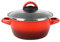 Magefesa Casserole 'Sfumato Rosso' Ø16 cm avec couvercle en verre couleur rouge