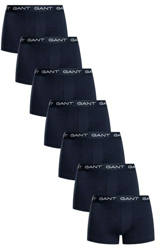 GANT Men's Trunk 7-Pack Underwear, Navy, One Size (Pack of 7)