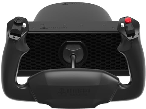 Honeycomb Alpha LITE – kompakter Yoke für Flugsimulation, 180° Rotation, programmierbare Tasten, stabile Stahlwelle, übersichtliches Design für Sim-Einsteiger, kompatibel mit MSFS 20/24