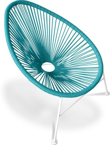 Iconik Interior Acapulco Style Gartenstuhl für den Außenbereich, Acapulco, Türkis