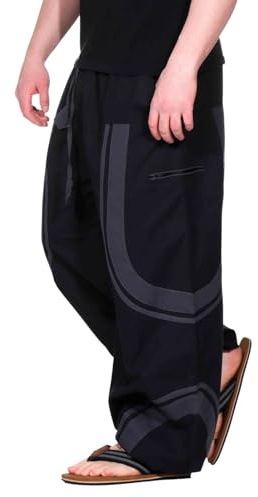 Kunst und Magie Unisex Trendige Baggyhose Bunte Muster Goa Hippiehose Cargo Hose