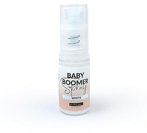 Slowianka Nail Trends Baby Boomer Airbrush 5g - Nagelpuder Spray - Nagelpulver - Quick Ombre Spray Nägel, Babyboomer - Nail Powder, Pulver - Weiß 5 g