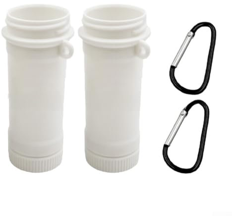 ZiStarlilife Tragbarer Aroma-Kartuschenhalter für Cirkul Wasserflasche, auslaufsicherer Aufbewahrungsbehälter, spülmaschinenfest, lang anhaltende Frische, reisefreundliches Design, Weiß, 2 Stück