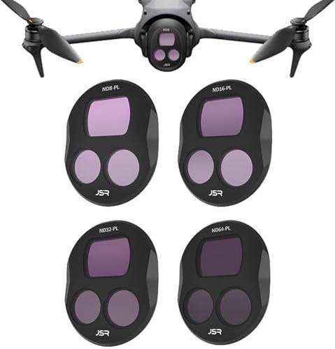 Honbobo Filter/Filter-Set für DJI Mavic 4 Pro, UV/CPL/ND-Filterobjektiv-Zubehör für DJI Mavic 4 Pro (4 Stück (ND8PL+ND16PL+ND32PL+ND64PL))