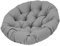 Baoblaze Hängesesselkissen 40 cm, Multifunktional Gartenstuhl Kissen, Sitzkissen Outdoor/Indoor Rund, Stuhlkissen für Außenbereich, Wohnzimmer, Sofa, Meditation, Kissen für Hängesessel, Grau