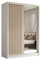 AXLIVING Cabinio Schrank mit Spiegel Weiß Eiche Artisan Lamell 150 cm