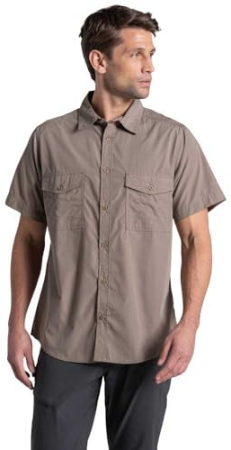 Craghoppers Mens Kiwi II Short Sleeve Hiking Shirt Anti-Insect UV Protection Outdoor Top
