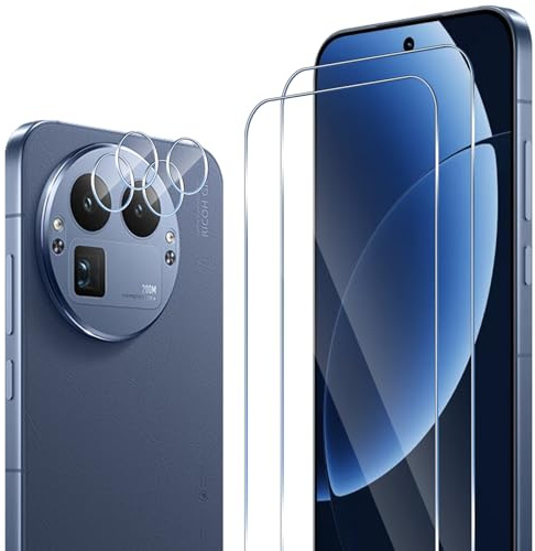 ELYCO Protection Écran pour Realme GT 8 Pro, 2+2 Pièces | 2 Pièces Verre Trempé + 2 Pièces Caméra Arrière Protecteur, 9H Dureté, Sans Bulles/Anti-Rayures, Anti-empreintes Digitales