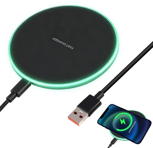 Fast Wireless Charger, 35W Induktive Ladestation für Smartphones, Schnelles kabelloses Ladegerät, Wireless Charger Ladepad, Handy Ladestation für Zuhause & Büro