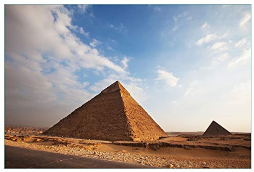 Wallario Küchenrückwand selbstklebend 90 x 60 cm, Motiv: Alte Pyramide in Ägypten | Spritzschutz abwischbar & pflegeleicht
