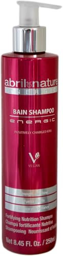 abril et nature - Energic - Professionelles Shampoo - Für nährstoffbedürftiges Haar - Verhindert Frizz und statische Aufladung - Feuchtigkeitsspendend und reparierend - Mit positiven Ionen - 250 ml