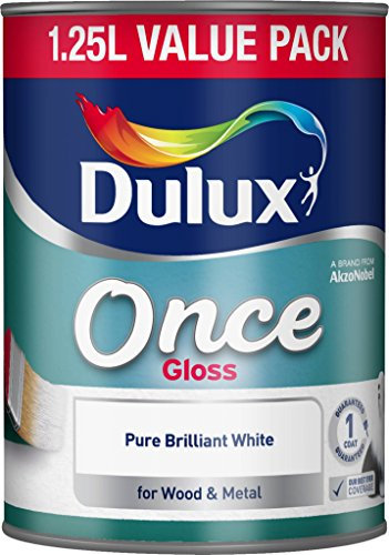 Dulux Once Gloss 1.25L Pure Brilliant White (301023)