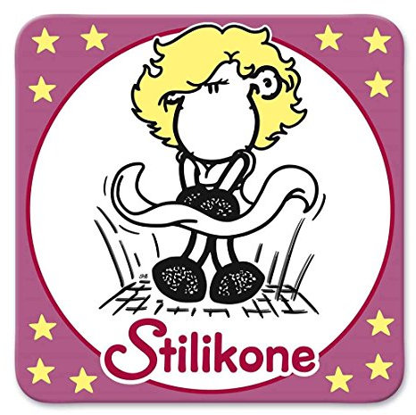 Sheepworld, Gruss & Co - 81052 - Untersetzer Nr. 36, Stilikone, Kork, 9,5cm x 9,5cm
