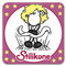 Sheepworld, Gruss & Co - 81052 - Untersetzer Nr. 36, Stilikone, Kork, 9,5cm x 9,5cm