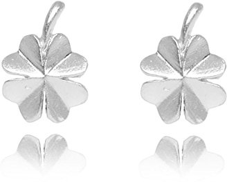 PERNILLE CORYDON Damen Ohrstecker vierblättriger KLEEBLATT-Stecker Echtschmuck 925er Sterling Silber - E320s