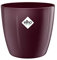 Elho Brussels Diamond Rond 18 - Pot De Fleurs pour Intérieur - Ø 18.1 x H 16.2 cm - Violet/Velours Violette