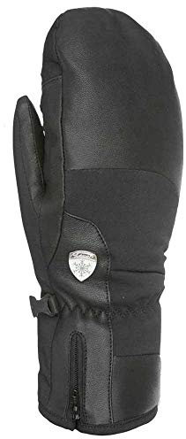 Level Damen Iris W Mitt Fäustlinge, schwarz, 7 S
