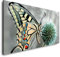 Schmetterlinge 120x 60cm Panorama Leinwand Bild XXL Format Wandbilder Wohnzimmer Wohnung Deko Kunstdrucke