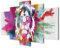 murando HandArt Bilder auf Leinwand5 tlg Leinwandbild Wandbilder Wohnzimmer Wanddekoration Moderne Kunst - Abstrakt Tiere Löwe bunt g-C-0019-b-n