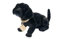 RAKSO Dackel klein schwarz beflockt 19cm