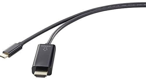 Renkforce Cable adaptador USB-C™ a HDMI (3 m, RF-4531594), color negro