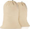 Wäschebeutel in Natürlicher Farbe Sehr langlebig, Wäschesack mit Kordelzug, Maschinenwaschbar und Wiederverwendbar, Wäschebeutel Reise (4 Pack | 60 X 90 cm)