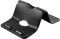 Yajimsa téléphone portable antidérapant en silicone pour tableau bord - Support pliable - Noir - 7,95 x 3,94 x 0,16