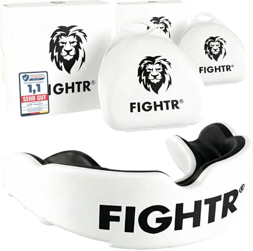 FIGHTR® Premium Mundschutz | inkl. Hygiene Box - Sport Zahnschutz | ideale Atmung & leicht Anpassbar | für Boxen, MMA, Muay Thai, Hockey & Kampfsport