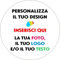 Etichette adesive Personalizzate con Nome Foto Logo Ideale per Eventi Matrimonio Battesimo Comunione Nascita Scuola Sport. Set da 100 Pezzi, Dimensioni dai 3 ai 10 cm